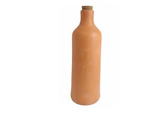 Clay water bottle with cork 1200ml