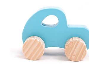Wooden Police Vehicle Toy for Kids