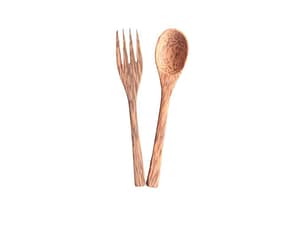 Coconut Spoon and Fork