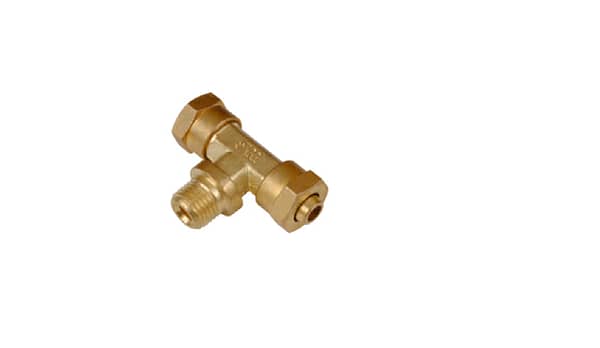 Pneumatic Brass T Assembly
