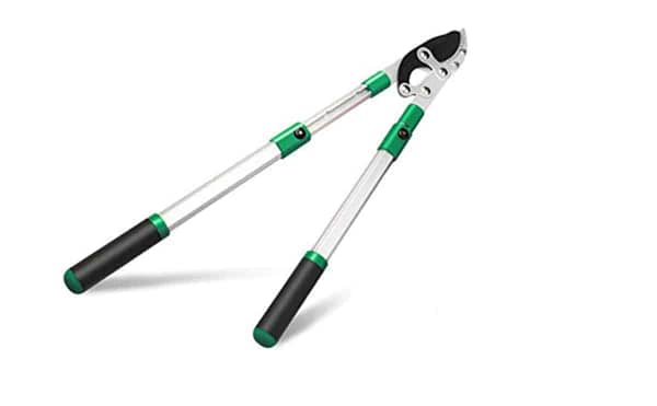 Branch cutter telescopic extra leverage high-performance compound action anvil lopper, chops thick branches tree trimmer