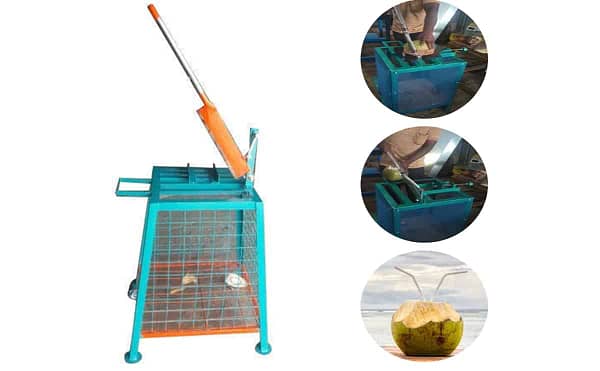 Coconut cutting machine high quality mild steel body sharp blades coconut cutting machine agricultural equipments farm tools - Image 2
