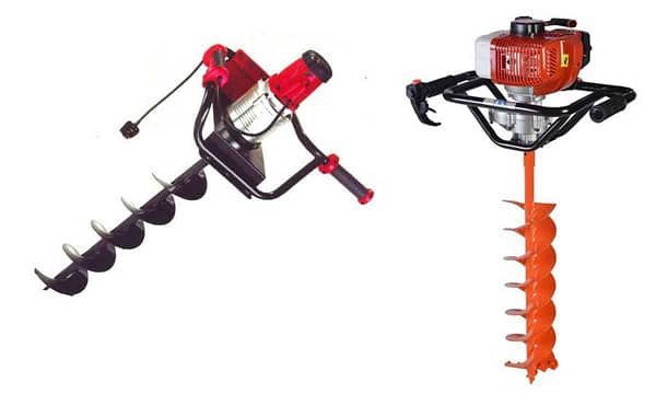 Post digger machine petrol operated hand earth auger different types driller and extension pipe agricultural equipments farm tools