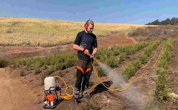 Portable power sprayer petrol 4 stroke/ 2 stroke power engine brass pressure pump for  agricultural sprayer equipment farm tool products - Image 4