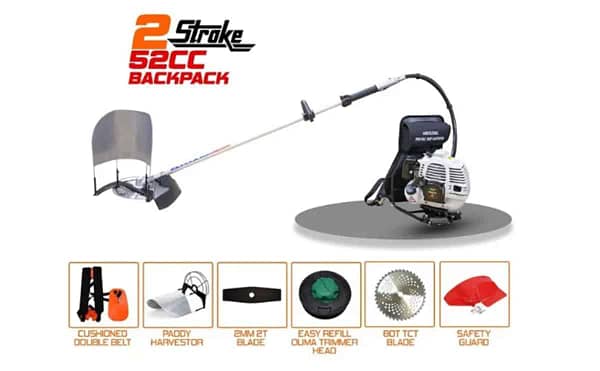 Backpack brush cutter heavy duty  two stroke 50cc for agricultural purpose - Image 2