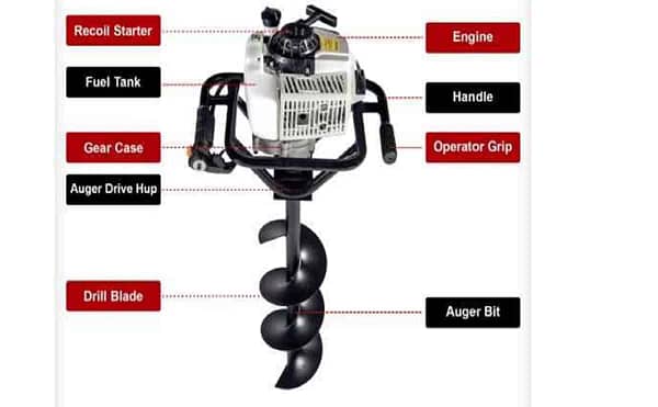 Earth digger machine 52cc petrol engine with 12 inch drill bit - Image 2