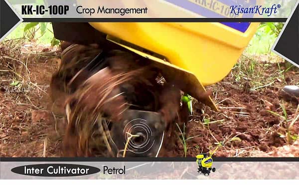 Kisankraft Petrol Intercultivator KK-IC-100P buy high power petrol engine power tiler equipment for framing purpose - Image 2