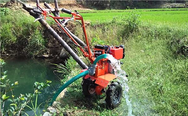 Monoblock pump water pump delivery 3x3 inch power weeder attachement for 7 and 9 HP - Image 3