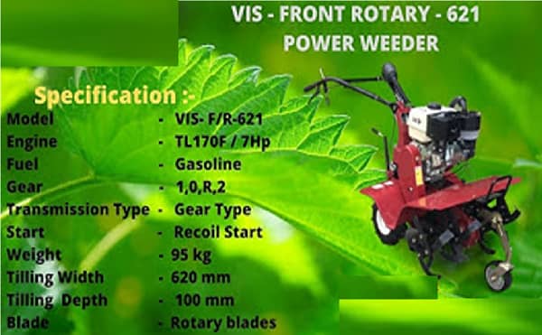 Front rotatry power weeder 5.5 kw petrol engine agriculture equipment for framing and agriculture purpose - Image 2