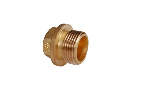 Brass forging plug pipe fittings for chemicals, flammable gases, slurries, and other plumbing applications