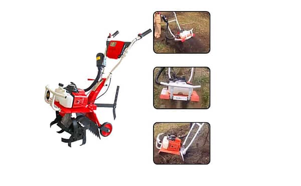 Mini weeder 3HP 63 CC 2 stroke petrol engine for agricultural purpose and farming - Image 2
