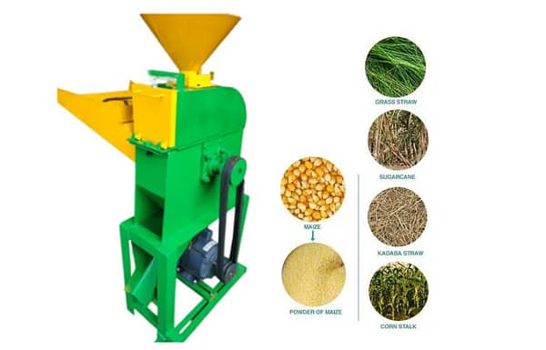 Chaff cutter with pulverizer 400 to 600 kg per hr with 2hp motor dairy equipments farm products - Image 3