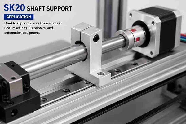 Buy SK20 Shaft Support 20mm Linear Motion Slide Rail Guide Blocks for ...