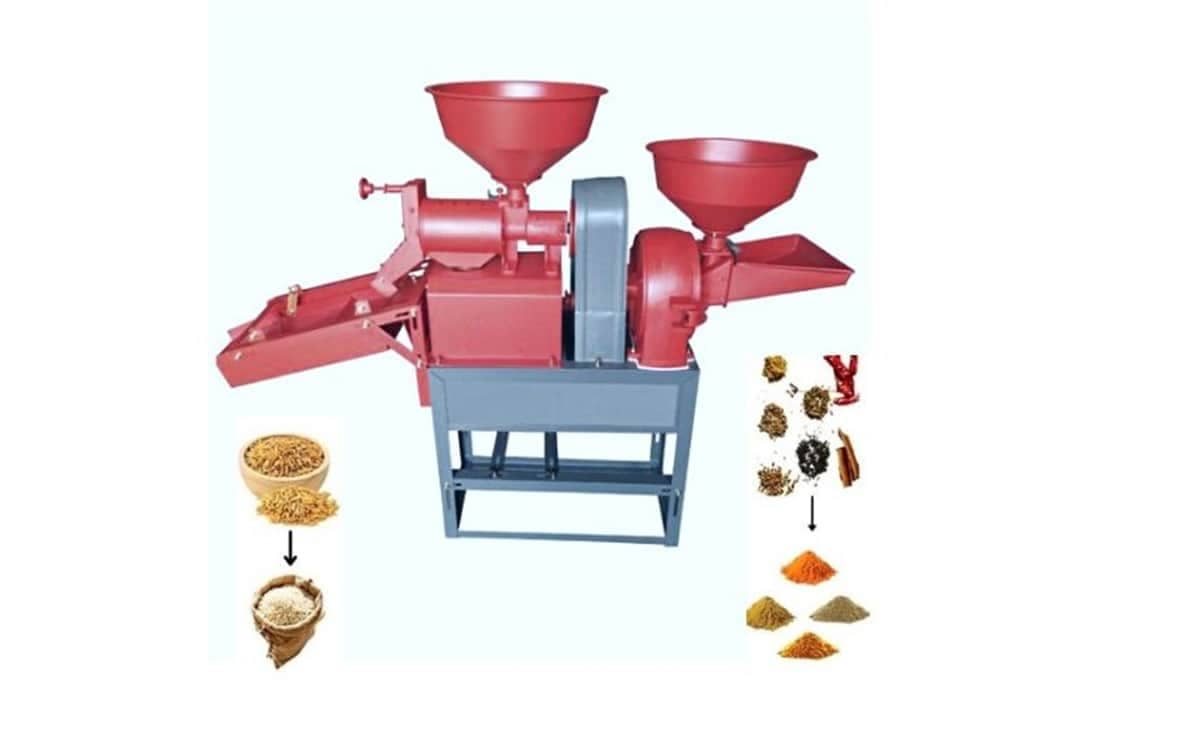 Combined rice mill